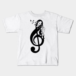 Treble Clef - Cello Kids T-Shirt